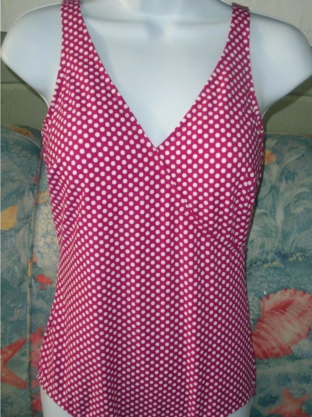 Magicsuit Pink and White Polka Dot One-Piece Swimsuit NWOT Sz 10